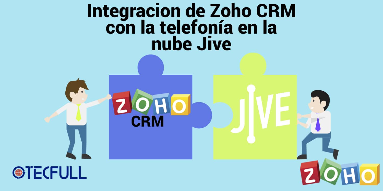 Integracion de Zoho CRM con la telefonía en la nube Jive